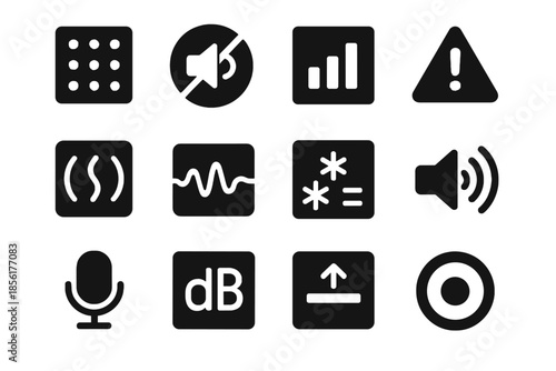 Minimalism invisible cells noise vector monitoring black no icons peak shading tile