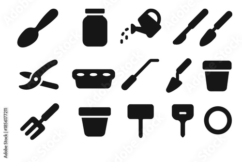 Block urban flat icon icons effects jar transparency tile balanced vector gardening