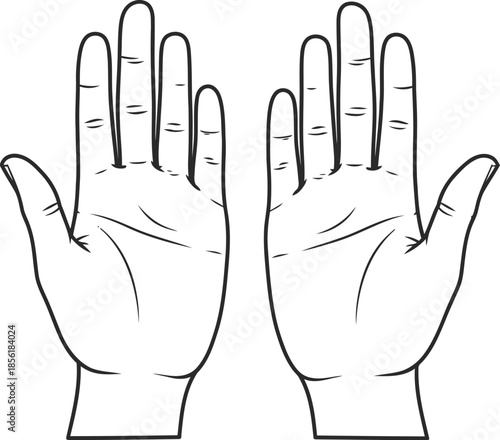 High five gesture with two hands