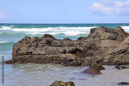 rocks and ocean