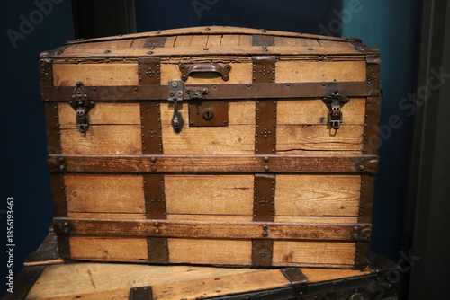 old wooden chest