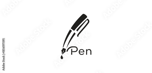 A simple black pen icon with the word pen written below it