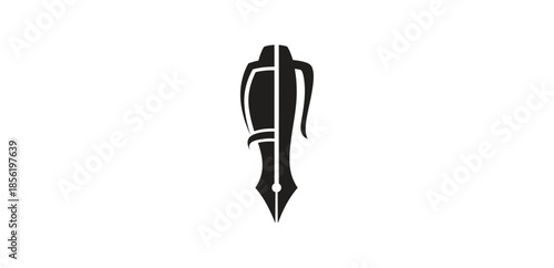 Ancient egyptian sarcophagus symbol or hieroglyphic illustration
