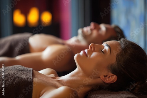 Couple Relaxing in Asian Wellness Center: A Serene Spa Experience for Beauty and Rejuvenation