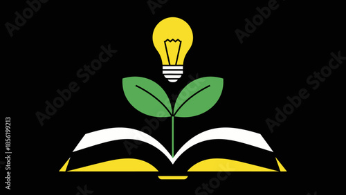 light bulb with book