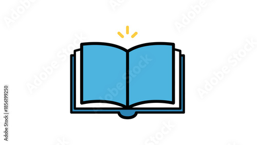 open book with bookmark