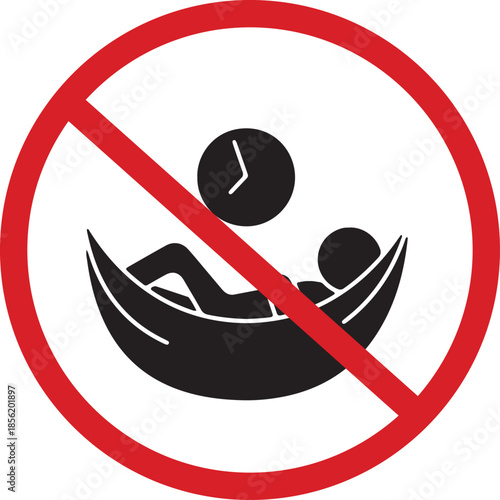 No Loitering or Wasting Time in Hammock Icon