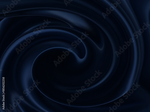 Swirling pattern of dark blue, creating a vortex-like visual effect. The overall composition is abstract and evokes a sense of depth and movement.