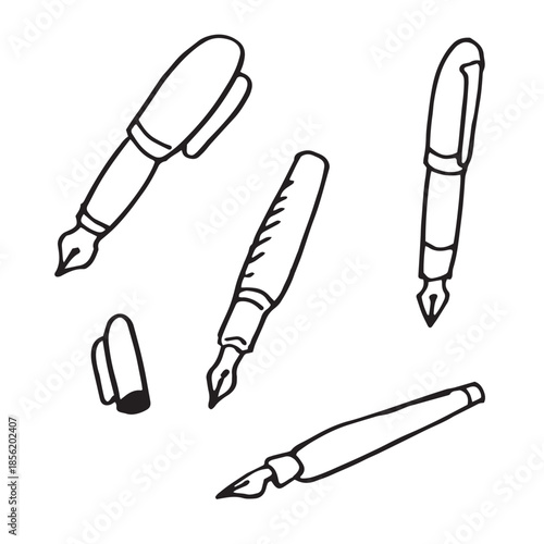 Hand drawn ink pen doodle.