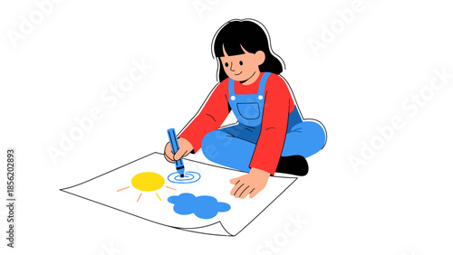 girl with a suitcase