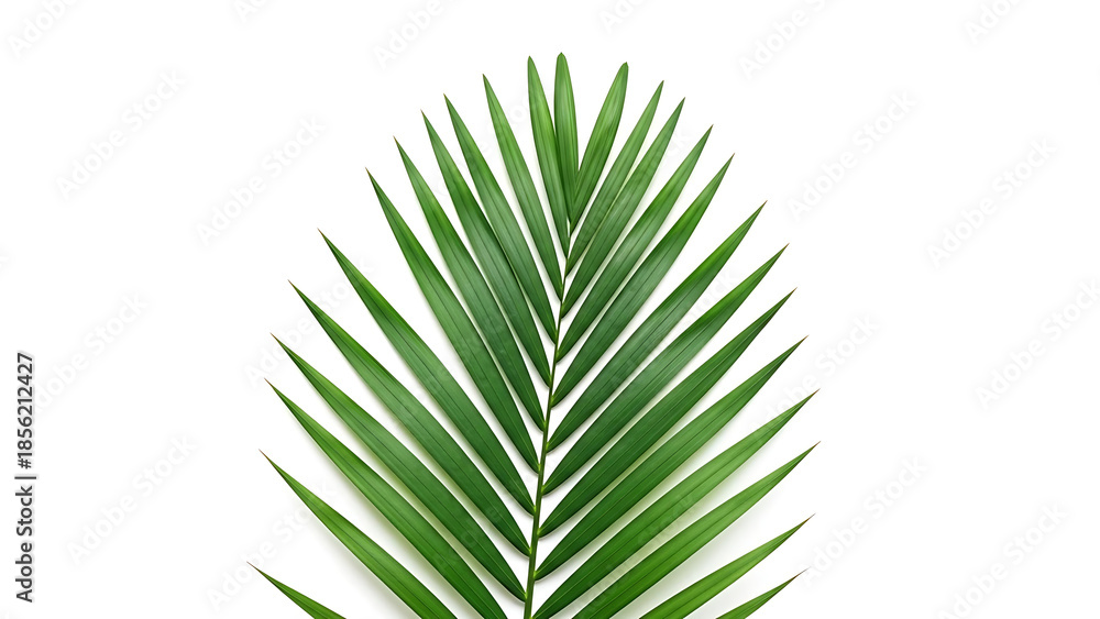 Obraz premium Tropical Green Palm Leaf Isolated