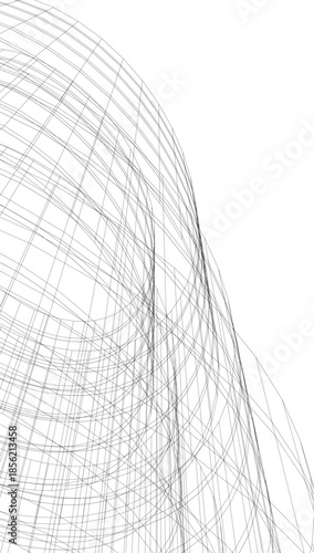 Foto Abstract architecture vector 3d illustration