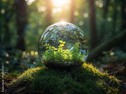 green moss covered tree