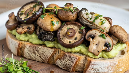 Mushroom Toast Avocado Spread