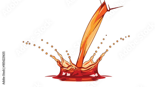 Pouring drink splash in vibrant colors representing International Bartender Day  