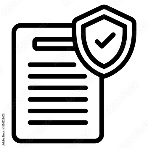 Document with Security Shield Icon
