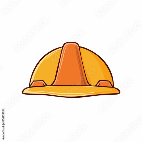 Yellow and Orange Hard Hat Protective Headgear for Construction Workers Safety