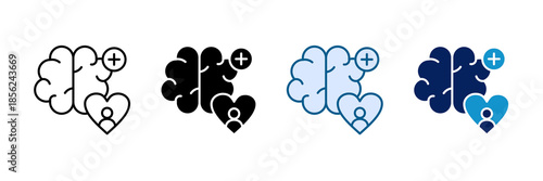 Emotional Intelligence Icon Set Multiple Style Collection