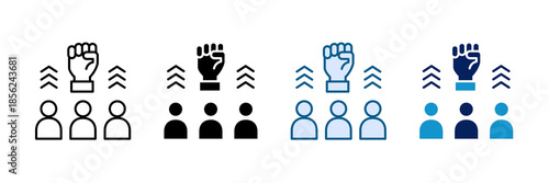 Motivation Boost Icon Set Multiple Style Collection