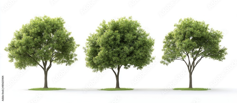 Obraz premium green tree isolated on white
