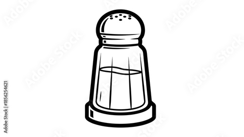 Salt Shaker Illustration Simple Design.