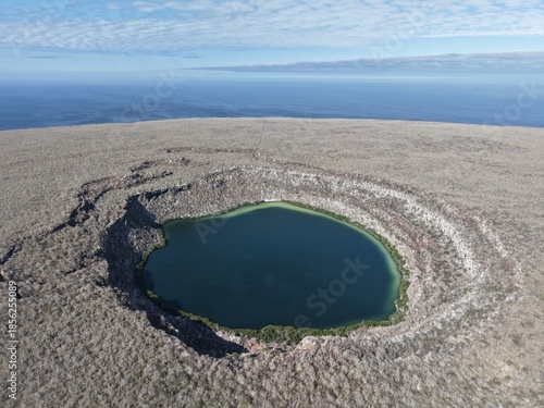 Overview Lake Arcturus, Genovesa Island, Galapagos