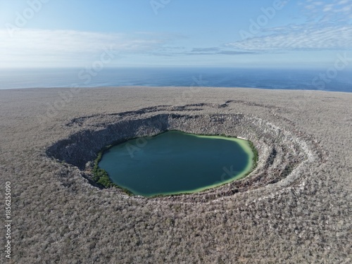 Overview Lake Arcturus, Genovesa Island, Galapagos