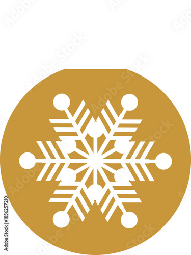 Chrismas Ornament-1-snow-gold