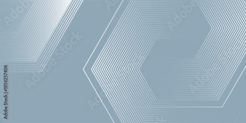 Abstract vector watercolor white hexagon lines background art. Technology digital design