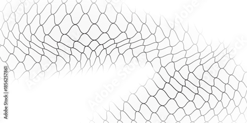 Abstract white background with mesh texture for fishing nets. Seamless white black nets pattern for sportswear or soccer goal, volleyball net, basketball hoop. Edition of sport