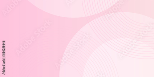 Abstract pastel pink and white background. Pink and yellow circle shapes combination gradient. Simple design