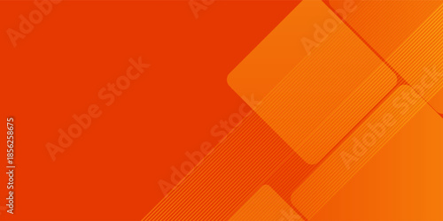 Abstract orange and yellow gradations on orange burn background. Geometric simple concept. Futuristic design. Stripes line hexagon vector