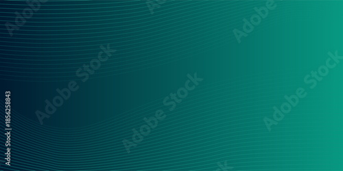 Abstract digital technology green and dark gradient. White line with cyber concept. Simple design. Vector illustration. Smooth line. eps10