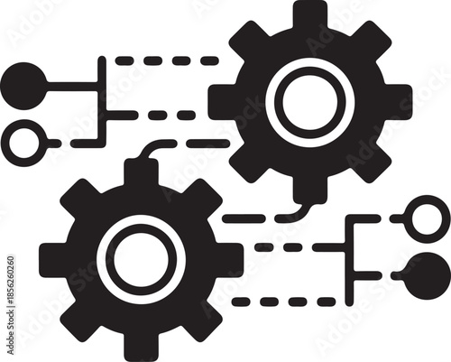 Mechanical gears and circuitry