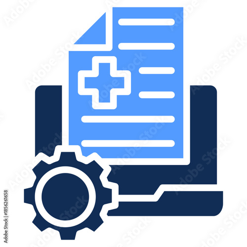 Medical Record glyph color icon
