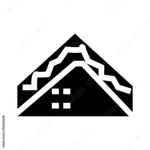 sandwich bread glyph icon illustration vector