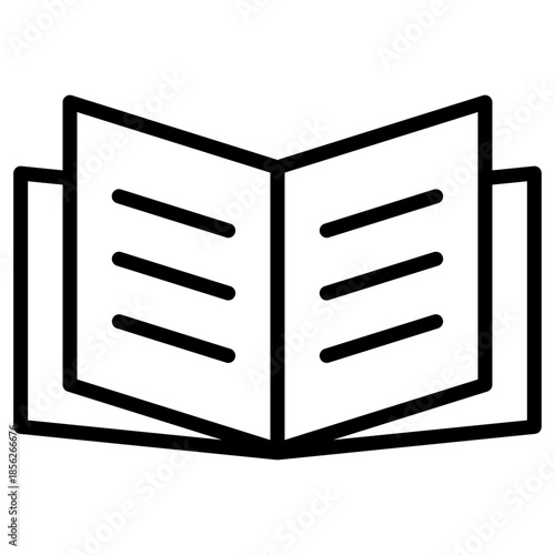 Book Outline Icon