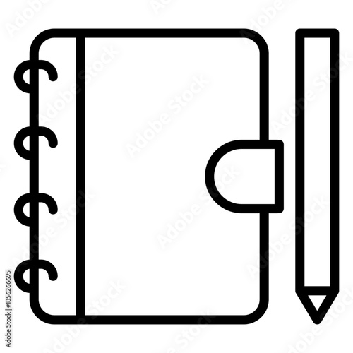Diary Outline Icon