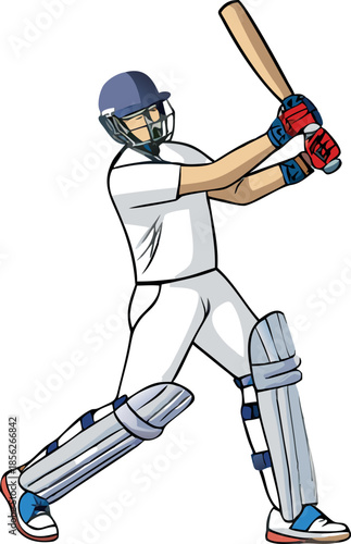  cricket batsman front foot drive batting pose