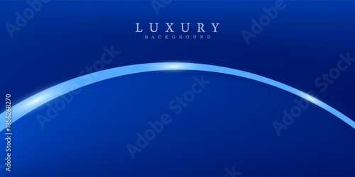 blue abstract background with luxury golden elements vector eps10