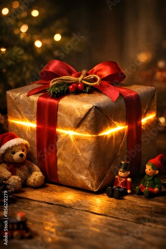 Living Christmas Gift 3D Scene