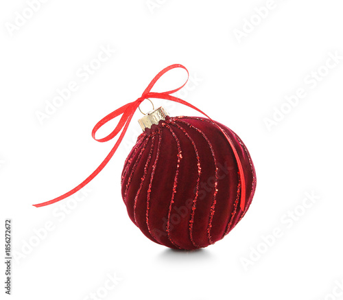 Beautiful red Christmas bal...