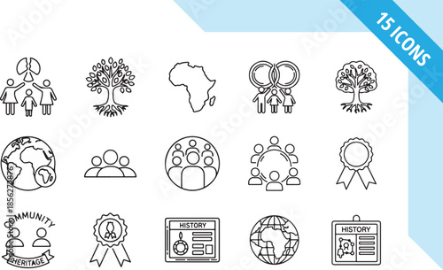 Black History Month raised fist symbol vector illustration