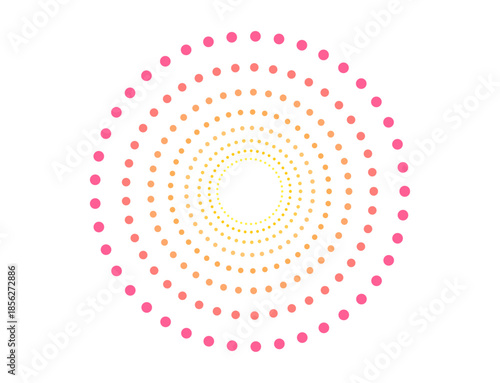 カラフルな打ち上げ花火　黄ピンク