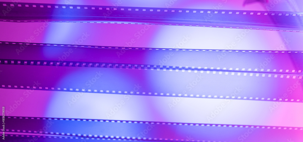 Obraz premium multicolored abstract background with film strip