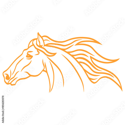 Fire Horse Chinese Lunar New Year Illustration