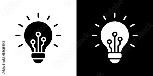 Innovation Icon Set Vector Collection Isolated In Black And White