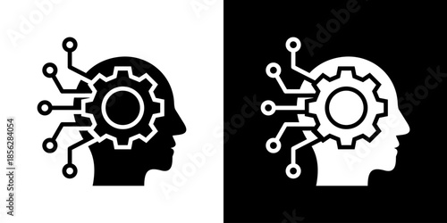 Intelligence Icon Set Vector Collection Isolated In Black And White