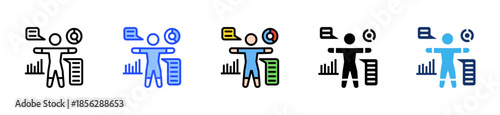 Hr Analytics Icon Collection With Multiple Styles