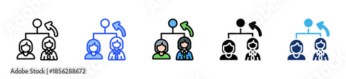 Succession Planning Icon Collection With Multiple Styles
